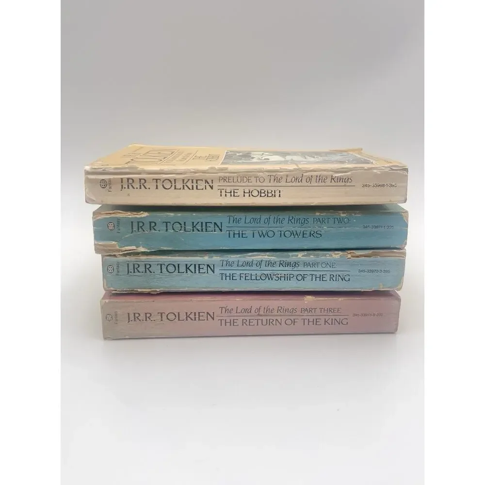 Lord of the Rings JRR Tolkien Box Set 1986 Ballantine 4 Paperback Books, Hobbit - Picture 13 of 16